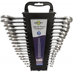 Chave combinada BRASFORT (jg. 17 pç.) 06/22mm