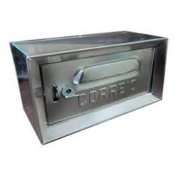 Caixa p/ carta CARMAX aluminio 1/2 tijolo (frente)