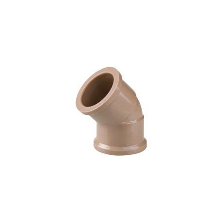 Cotovelo marrom 45º -  40 mm PLASTUBOS