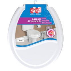 Assento sanitário HERC almofadado "oval" branco