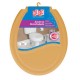 Assento sanitário HERC almofadado "oval" caramelo