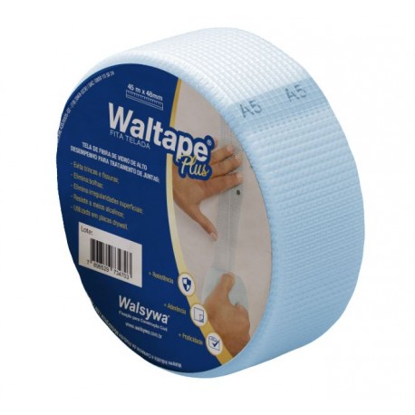 DRYWALL - Fita telada WALTAPE (PLUS AZUL) 48 mm x 90 m.
