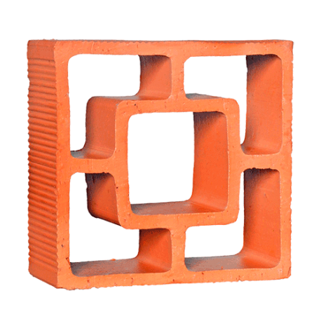 Elemento vasado SAO CARLOS 07x18x18 - Reto Quadrado