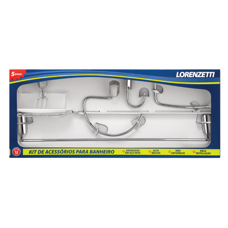Acessorio WC - LORENZETTI  2000  JOY - kit c/ 5 pçs.