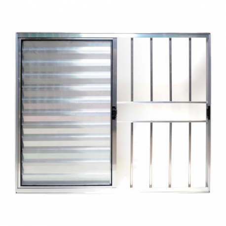 ESAL (brilhante) Veneziana 3 folhas c/ grade 120x120