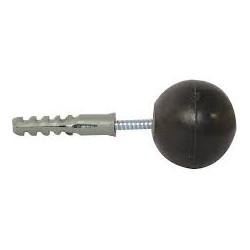 Batedor p/ porta SFORPLAST pvc preto