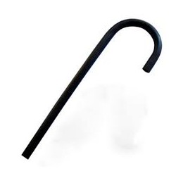 Bengala pvc preta WALTUBO 1.1/2" x 4 m.