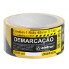 Fita demarcação solo ADELBRAS 48 mm x 14 m. preta/amarela
