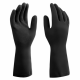 Luva de latex MUCAMBO preta antiderrapante XG