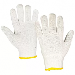 Luva de malha PROTEPLUS branca 4 fios