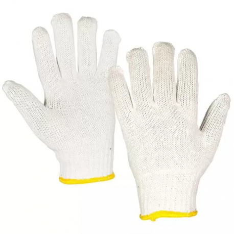 Luva de malha PROTEPLUS branca 4 fios