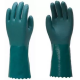Luva PVC HANDSCHUHE verde forrada palma áspera 26 cm