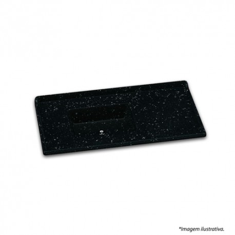 Pia mármore sintético RORATO preta 1,00 m.