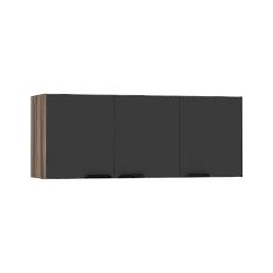 Armário COZIMAX madeira aéreo FLAMINGO 1,20 m. preto