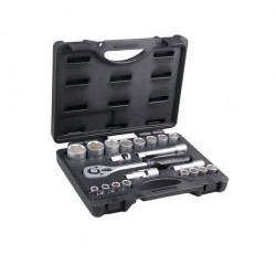 Soquete c/ catraca WAFT (jogo 18pç) 1/2&quot