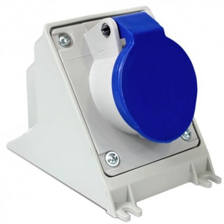 STECK tomada externa 2P+T 16A 220V 06H N-3006 azul