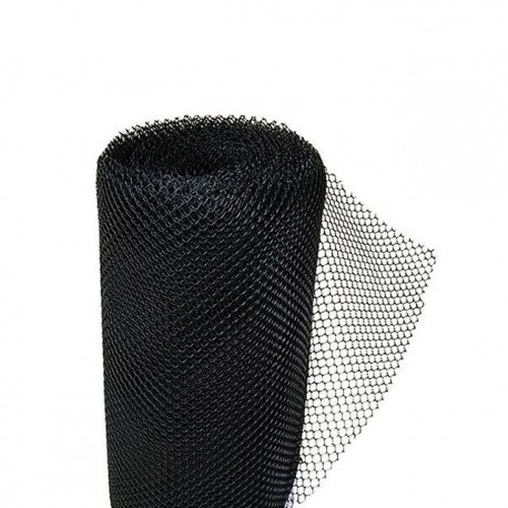 Tela de pvc ROMA preta pinteiro (rolo 1,0 m. x 50 m.)