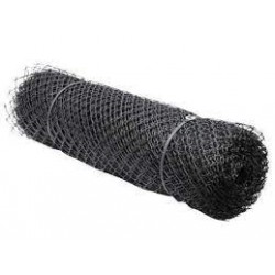 Tela de pvc ROMA preta viveiro (rolo 1,0 m. x 50 m.)