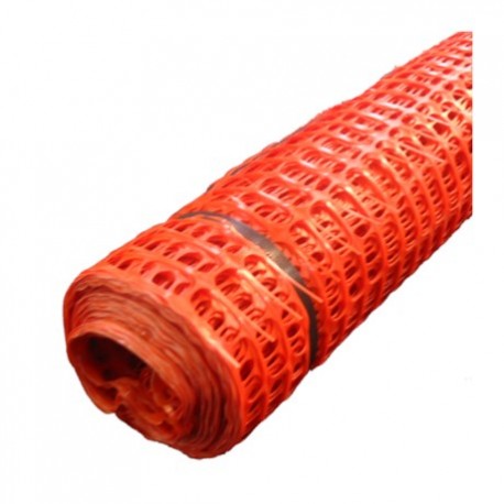 Tela tapume ROMA polietileno laranja 1,20 m. x 50 m.