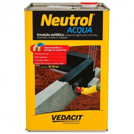 Tinta asfáltica NEUTROL (Acqua) 18 L.