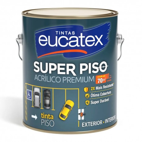 Tinta de piso EUCATEX premium  3,6 L vermelho seguranca