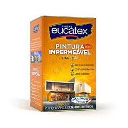 Tinta impermeável EUCATEX branca 18 L.