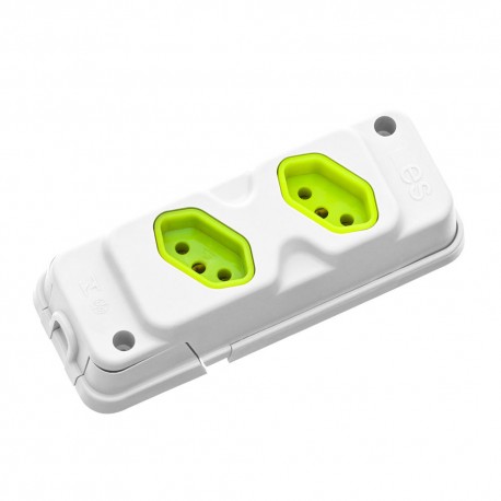 Tomada em barra ELETROSALVADOR 2P+T - 10/20A  dupla