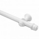 Varão p/ cortina ALUMARK kit simples grosso 1,50m. branco