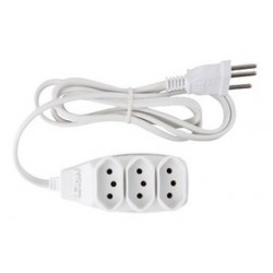 Extensão LEGRAND - 10A - cabo PP branca 3 x 0,75 mm - 10 m.