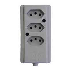 Tomada em barra INTERNEED 10/20A - 2P+T -  tripla