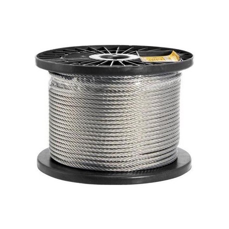 Cabo de aço LOBO galvaniz. alma de fibra 6x7 - 2,38mm-3/32"