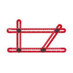 Gabarito CORTAG angular multifunção plástico