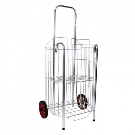 Carrinho de feira zincado reforçado