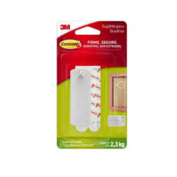 Gancho adesivo 3M p/ quadro 2,3 kg.