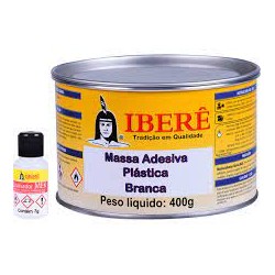 Massa plástica IBERE 400 gr. branca