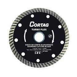 Disco diamantado CORTAG p/ esmerilhadeira turbo flex 4.1/2&quot