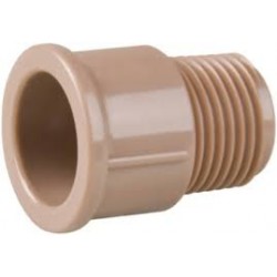 Adaptador marrom curto  60 mm PLASTUBOS