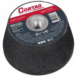 Rebolo CORTAG tipo cônico 50 mm x 100 mm - gr.  80