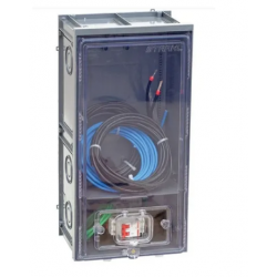 Caixa de luz MONTADA policarbonato 1 med. - 25mm (Esq.)