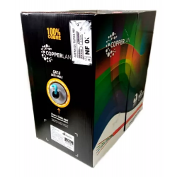 Fio   cabo lan 4Px23 AWG "Cat.6E" COPPER (caixa c/ 305 m.)