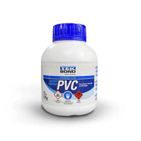 Cola p/ tubos e conexões TEKBOND 175 gr. (c/ pincel)