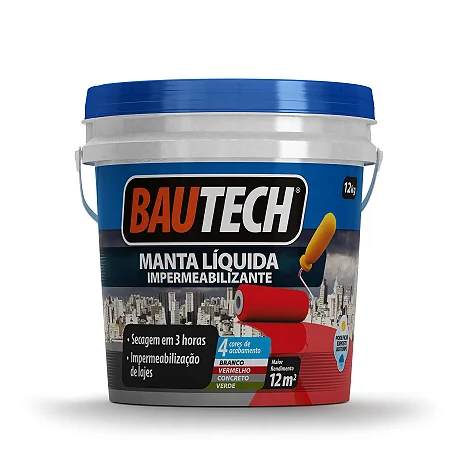 Manta líquida base acrílica BAUTECH 12 kg. branco