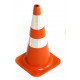 Cone plastico sinalização PROTEPLUS laranja/branco 75cm