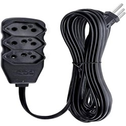 Extensão FORCELINE cabo 3 x 0,75 mm - preta -  5 m.