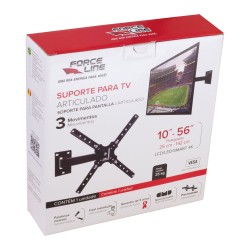 Suporte TV FORCELINE universal (10"-56") 3 movimentos