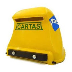 Caixa p/ carta POWER pvc amarela "correio"