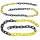 Corrente de pvc PLASTCOR elo 4 mm amarela/preta (10m.)