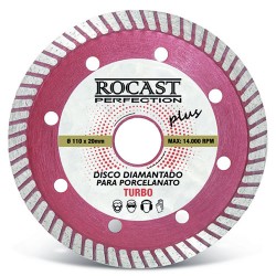 Disco diamantado ROCAST porcelanato extra fino  4.3/8"
