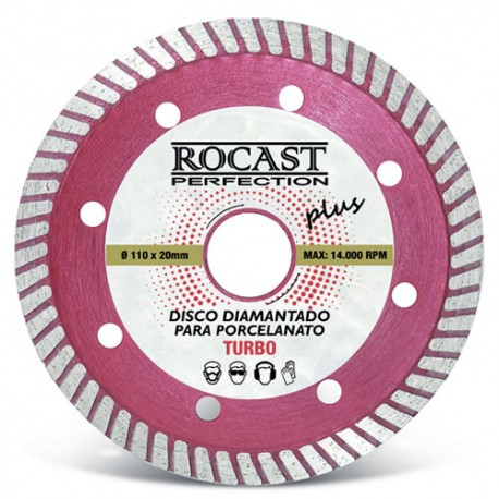 Disco diamantado ROCAST porcelanato extra fino  4.3/8"
