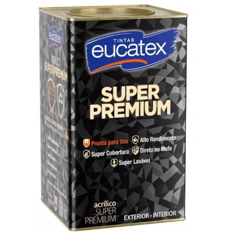 Latex EUCATEX SUPER PREMIUM (pronta p/ uso) 18 L. branco